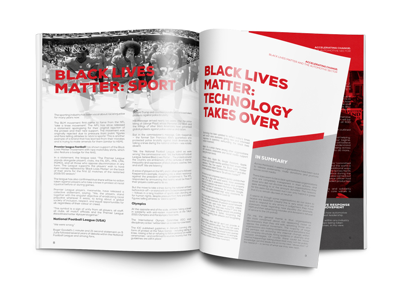 graphic design for a black lives matter newsletter for Ennis & co