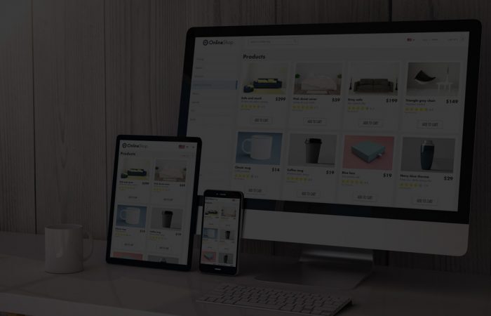 a photo of a number of devices showing a great ecommerce website